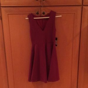 Hello World Wine Red Dress